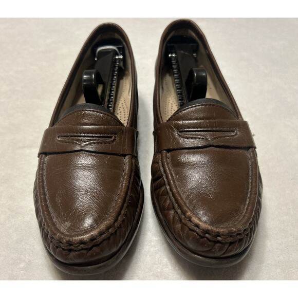 Sas Shoes Women’s Size 7.5 S Brown Loafers Slip On Tripad Comfort Casual - Picture 1 of 8